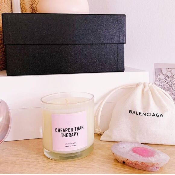 WICKS AND TRICKS Candle Cheaper Than Therapy - Picture 3 of 3